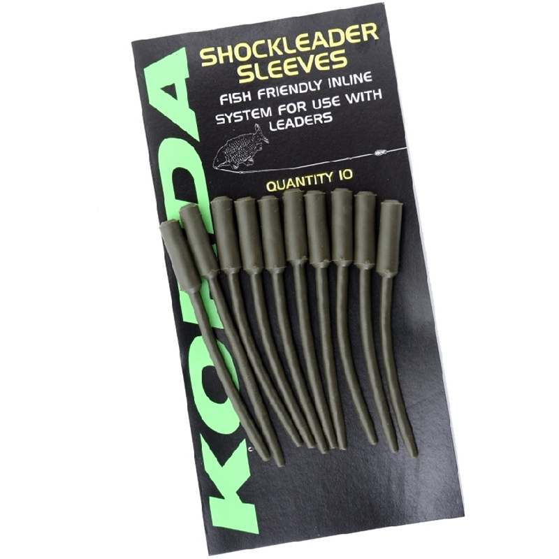 Korda shockleader sleeves weedy green 10 ks