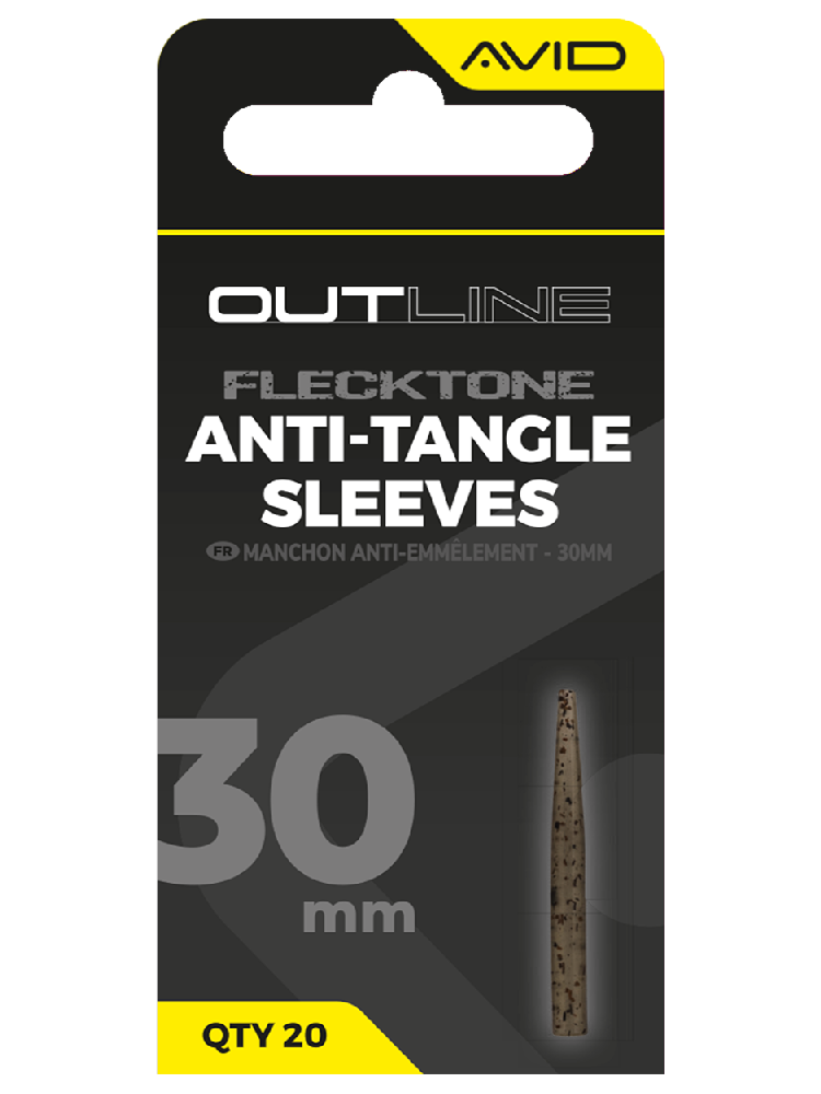 Avid carp převleky proti zamotání outline flecktone anti-tangle sleeve - 30 mm