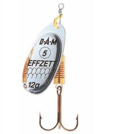 Dam třpytka effzett standard spinner silver-velikost 5 hmotnost 12 g
