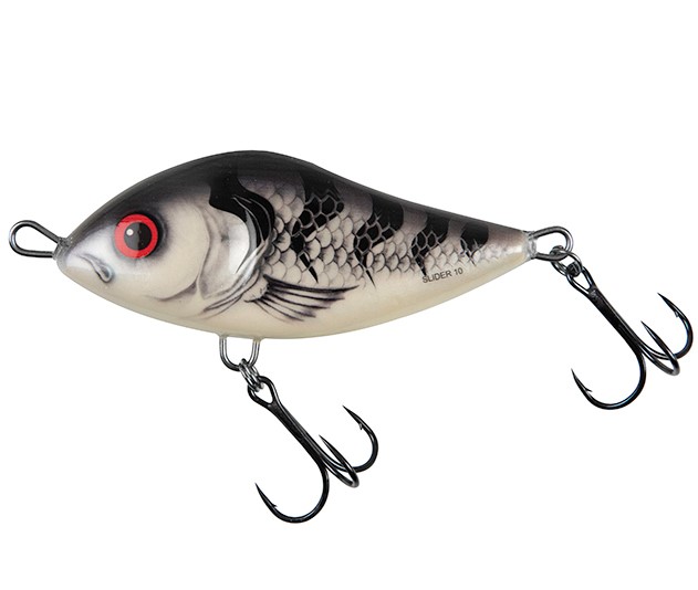 Levně Salmo wobler limited edition slider sinking white striper - 12 cm