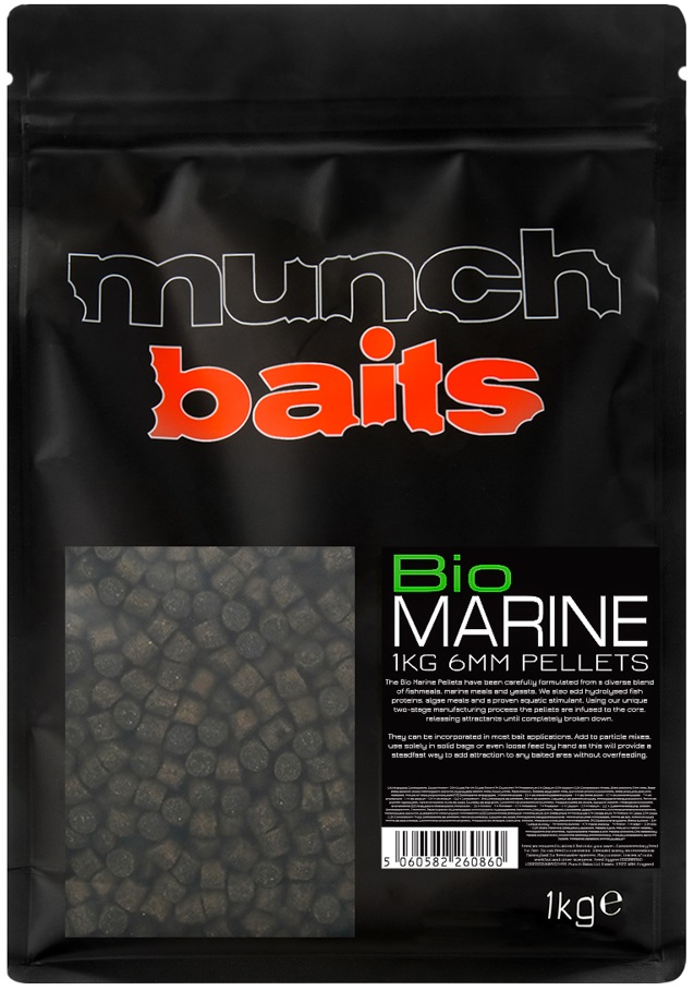 Levně Munch baits pelety bio marine pellet - 1 kg 6 mm