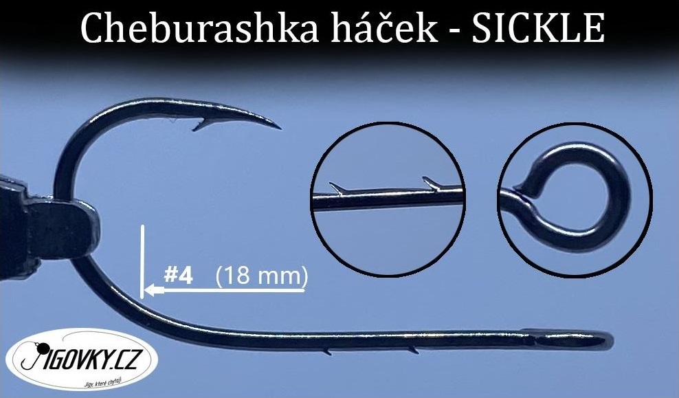 Levně Jigovkycz cheburashka háček sickle - 3/0