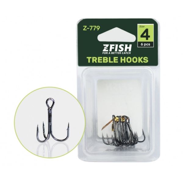 Zfish Trojháčky Treble Hooks Z-779