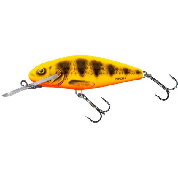 Salmo Wobler Perch Deep Runner Yellow Red Tiger - 8 cm