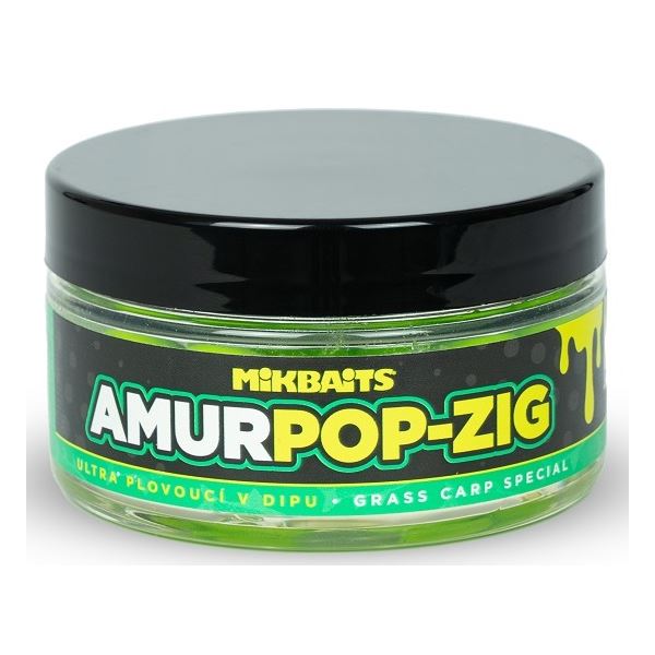Mikbaits Plovoucí Boilie V Dipu Amur Range Zig Ultra 100 ml 15 mm