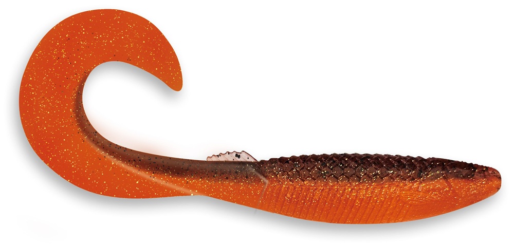 Rapala gumová nástraha crushcity the curl red craw - 11,6 cm 7,6 g 6 ks