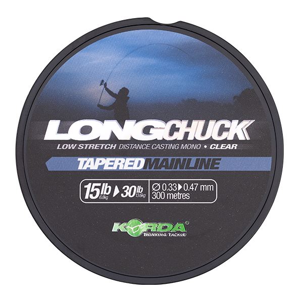 Korda Vlasec LongChuck Tapered Mainline Clear 300 m