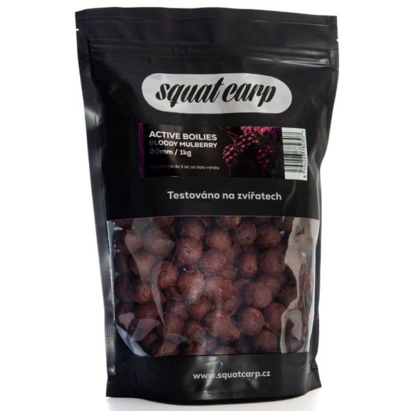 Squat Carp Active Boilies Bloody Mulberry