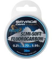 Savage Gear Fluorocarbon Semi Soft Seabass Clear 30 m