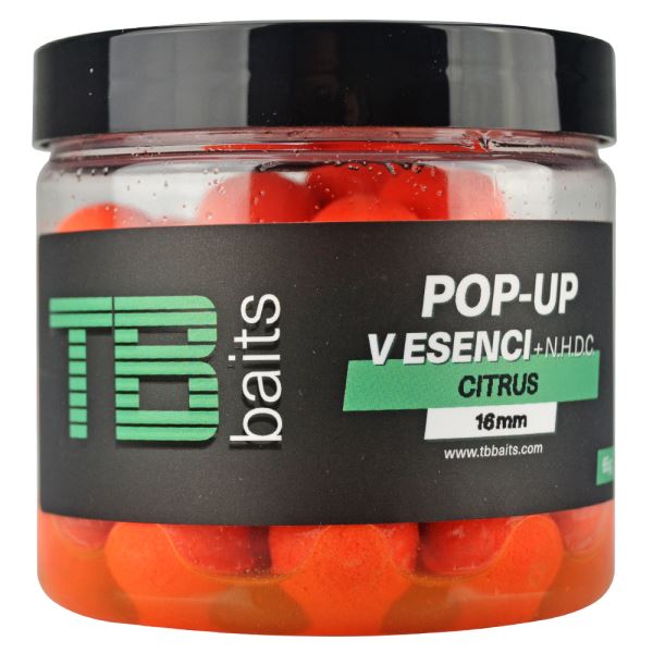 TB Baits Plovoucí Boilie Pop-Up Orange Citrus + NHDC 65 g