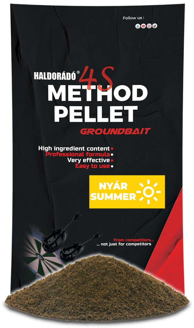 Haldorádó krmítková směs 4s method pellet groundbait 400 g - léto