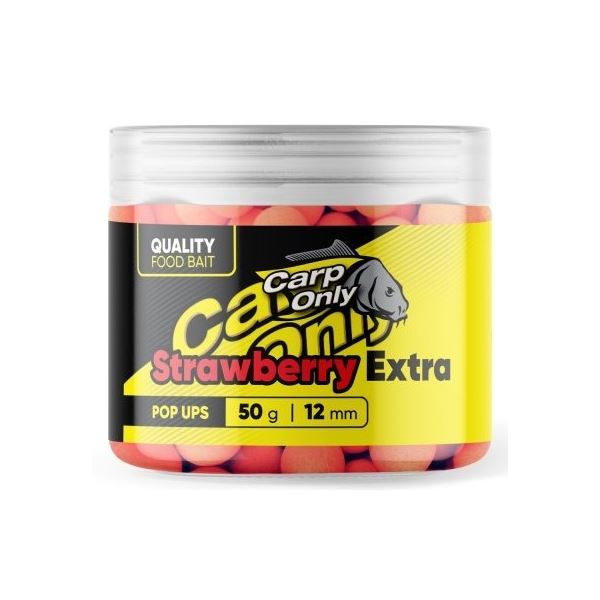 Carp Only Plovoucí Boilies Hi-Visual Pop Up Strawberry Extra 50 g