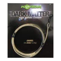 Korda Koncová Montáž Dark Matter Leader Size 8 Ring Swivel 40 lb 1 m (2)