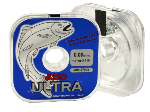 Levně Asso ultra vlasec čirá 25m-průměr 0,16 mm / nosnost 4,4 kg