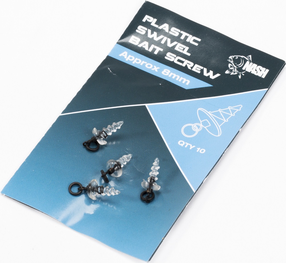 Levně Nash držák nástrahy plastic swivel bait screw - 8 mm