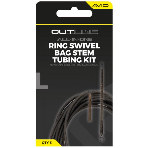Avid Carp Montáž Outline Ring Swivel Bag Stem Tungsten Tubing Kit