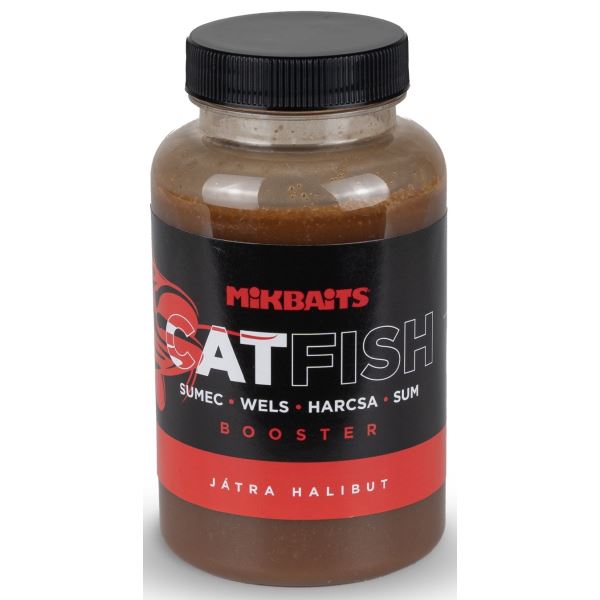 Mikbaits Booster Catfish Játra Halibut 250 ml