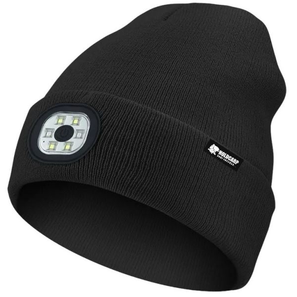 Holdcarp Čepice LED Light Beanie Black