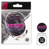 Delphin Fluorokarbónové lanko BOMB! s Obratlíkem A Karabinou 2 ks (1)