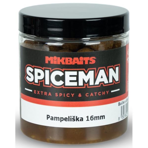 Mikbaits Boilie V Dipu Spiceman Pampeliška 250 ml