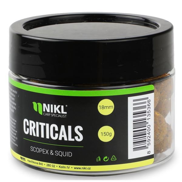 Nikl Boilie Criticals Scopex & Squid 150 g