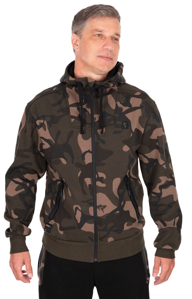 Fox mikina camo full zip premium 310 hoodie - l