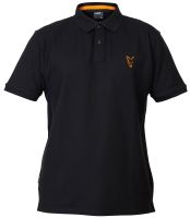 Fox Triko Collection Black Orange Polo Shirt-Velikost S