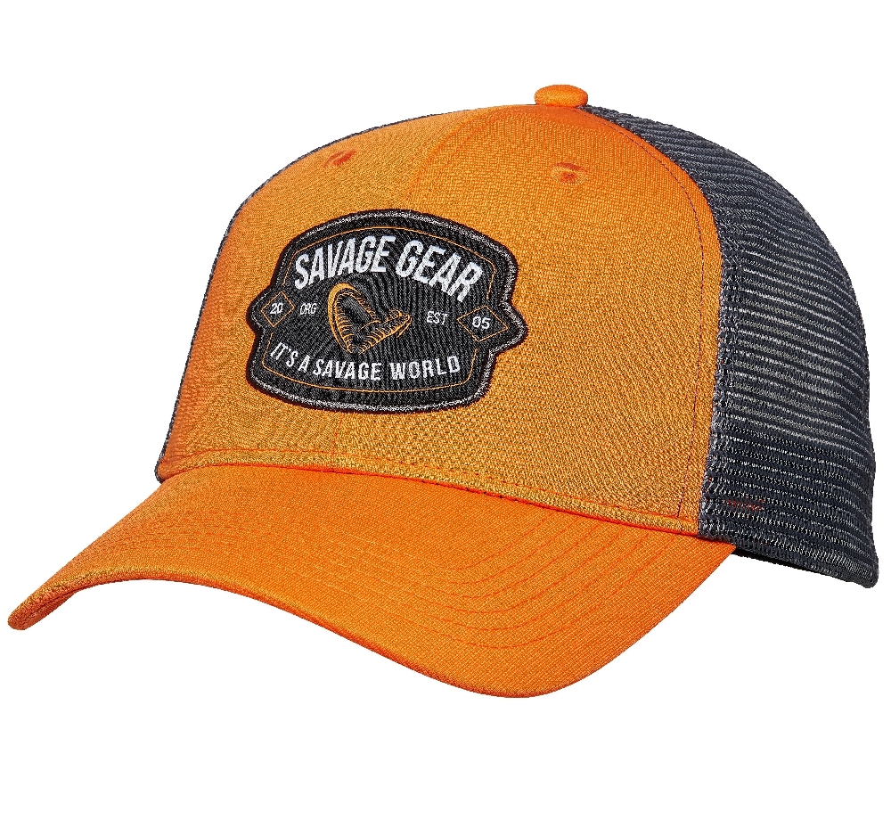 Levně Savage gear kšiltovka badge trucker cap orange