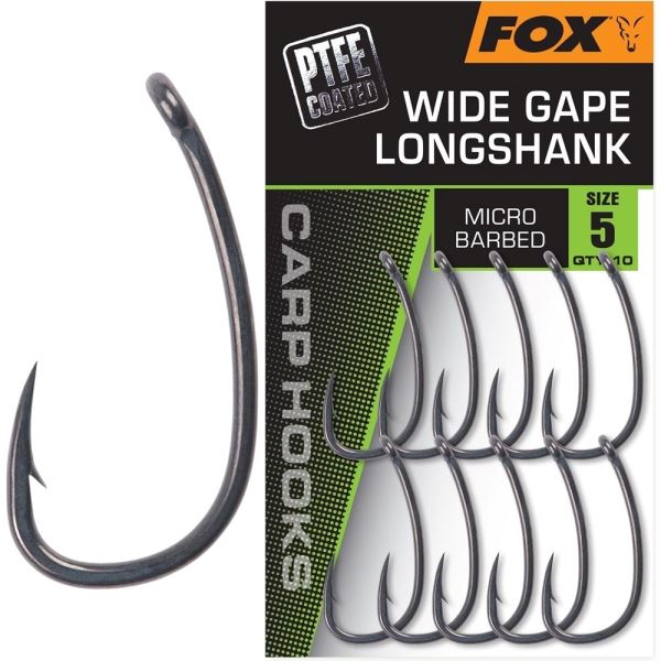 Fox Háčky Wide Gape Long Shank 10 ks