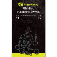 RidgeMonkey Obratlík RM-Tec Flexi Ring Swivel 10 ks (1)