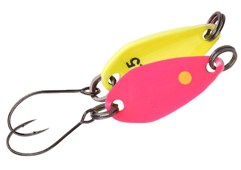 Levně Spro plandavka trout master incy spoon pink yellow - 2,5 g