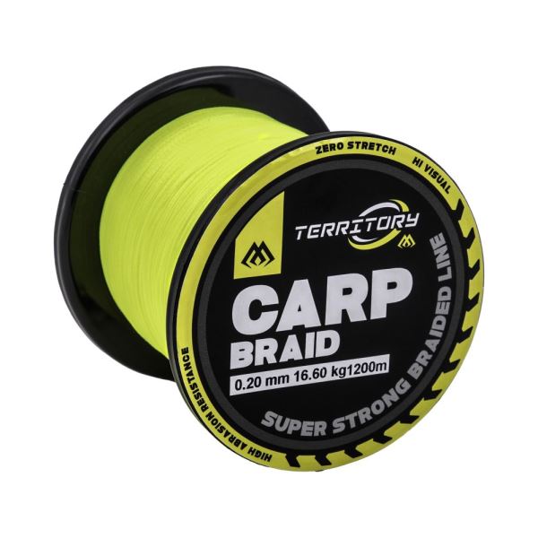 Mikado Splétaná Šňůra Territory Carp Braid 1200 m