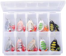 Savage Gear Třpytky Rotex Spinner Kit 2 3a 3 8 g Sinking 10 ks