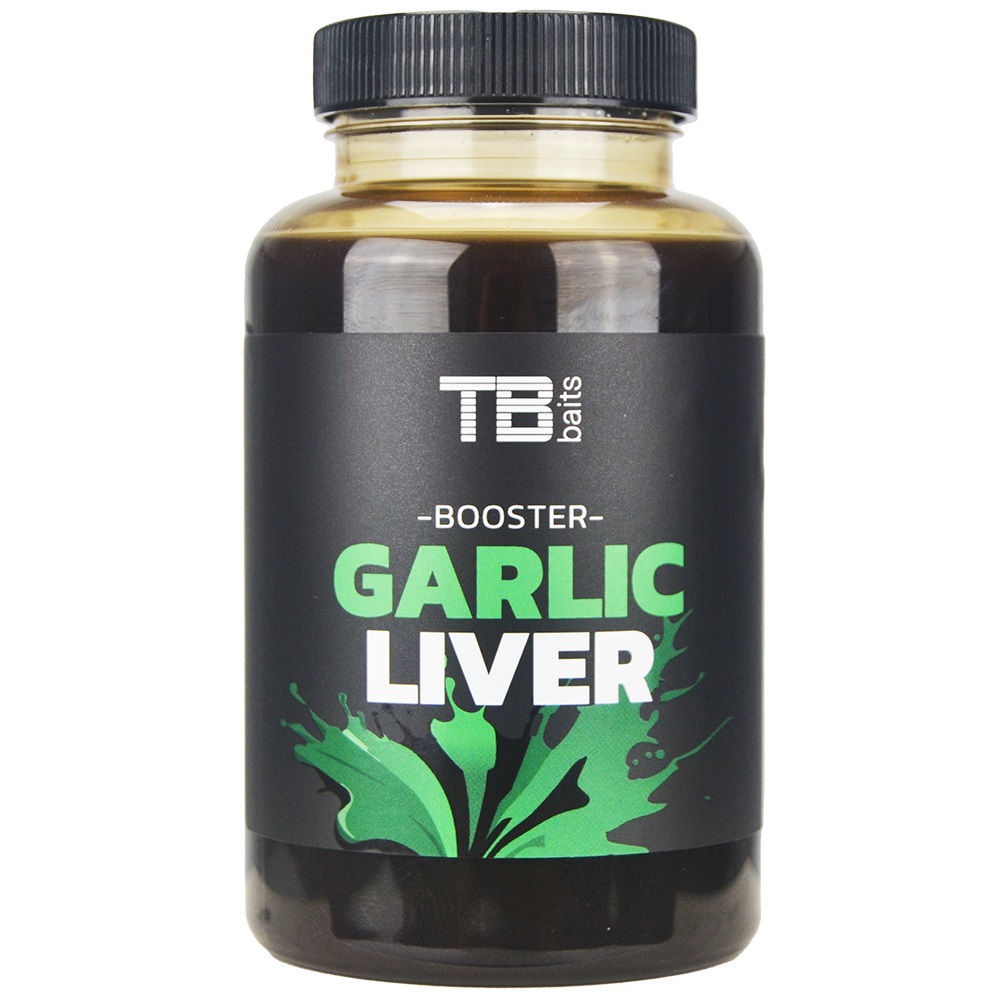 Levně Tb baits booster garlic liver - 250 ml
