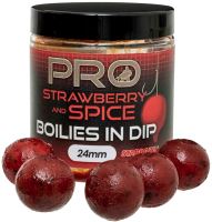 Starbaits Boilies In Dip Probiotic Strawberry Spice 150 g - 20 mm