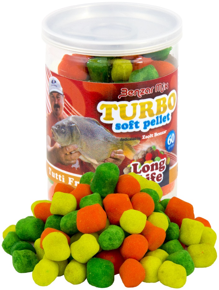 Levně Benzar mix turbo soft pellet long life 60 g - tutti frutti