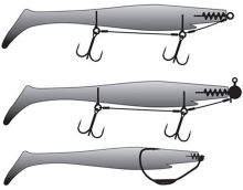 Strike Pro Gumová Nástraha Pig Shad Blue Herring 26 cm 134 g (1)