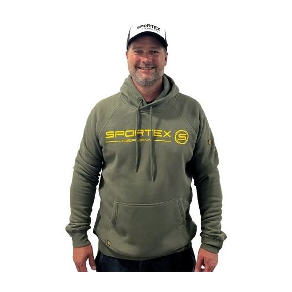 Sportex Rybářská Mikina s Kapucí Zelená