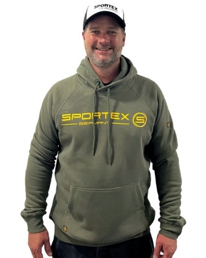 Sportex rybářská mikina s kapucí zelená - s