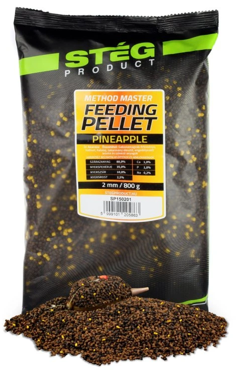 Levně Stég pelety feeding pellet 800 g 2 mm - pineapple