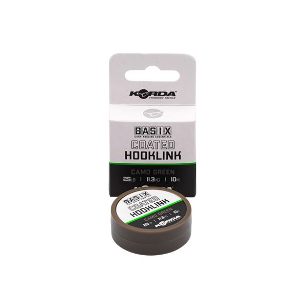 Korda Návazcová Šňůra Basix Coated Hooklink Camo Green 10 m