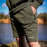 Sonik Kraťasy Green Fleece Shorts (3)