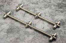 One More Cast Hrazdy Elbowz High-Grade 316 Stainless Steel 3 Rod Std 11,5" & 9,5" 2 ks (1)