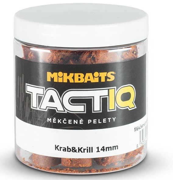Mikbaits měkčené pelety tactiq 250 ml 14 mm-krab krill