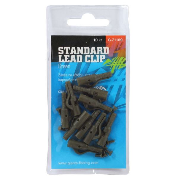 Giants Fishing Závěs Na Boční Olovo Standard Lead Clip 10 ks