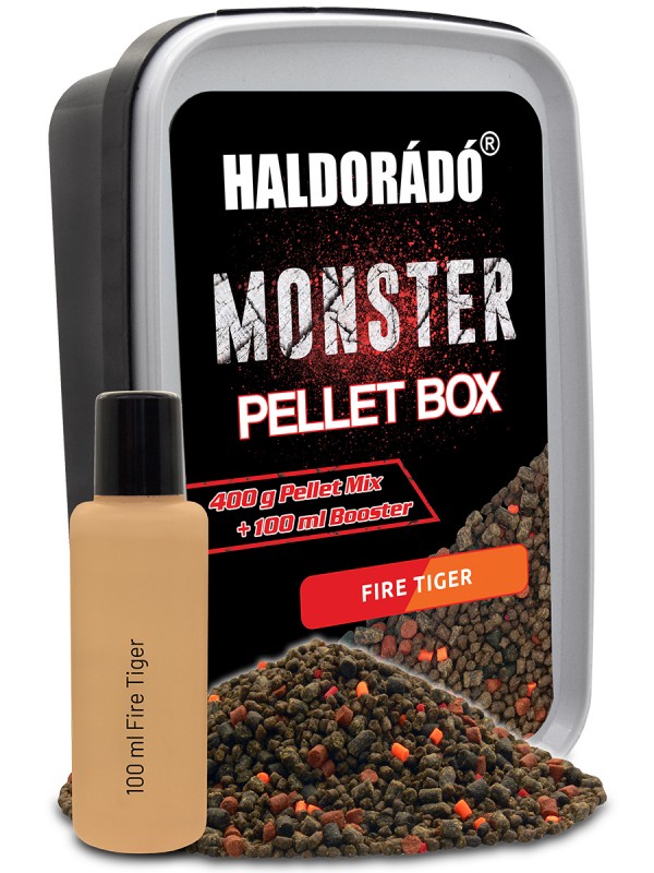 Levně Haldorádó pelety monster pellet box 400 g 2 mm - fire tiger