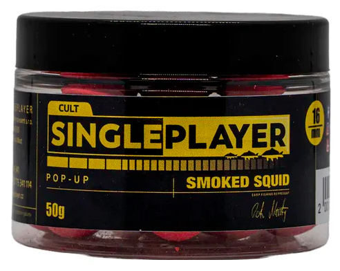 Levně Singleplayer plovoucí boilies pop-up boilies smoked squid 50 g - 16 mm