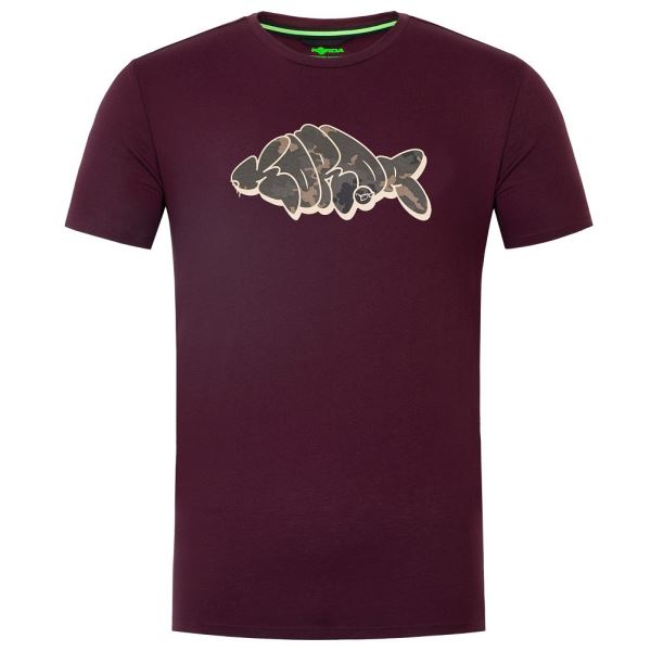 Korda Tričko Outline Tee Burgundy