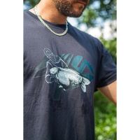 Giants Fishing Tričko Modré Rybář s Kaprem (6)