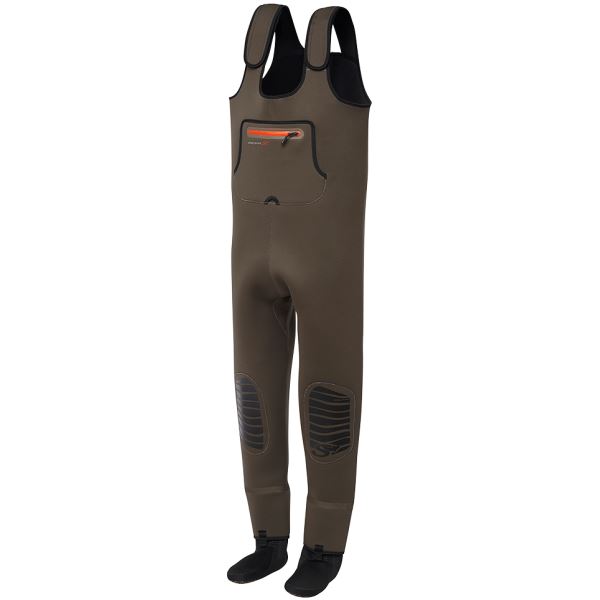 Scierra Brodící Kalhoty Kenai Neo 4 mm Chest Stockingfoot Brown - XXL 46-47